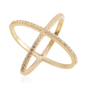 STERLING CRISS CROSS RING 6.5 #sterlingsilvercrisscrossrings #sizesixandahalf - Picture 1 of 4