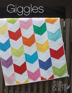Giggles Baby Quilt Pattern ~ Julie Herman ~ uses Jaybird Quilts Sidekick ruler - Picture 1 of 4