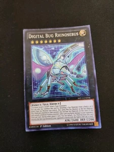 YuGiOh Digital Bug Rhinosebus SHVI-EN056 Super Rare 1st Edition Mp - Picture 1 of 3