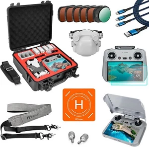 DJI Mini 4 Pro Mini 9-in-1 Hard Case Combo with Essential Drone Accessories - Picture 1 of 9