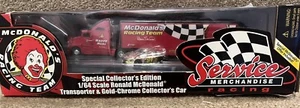 1/64 Racing Champions Ronald McDonald Happy Meal Bill Elliott hauler w/gold car - Picture 1 of 5