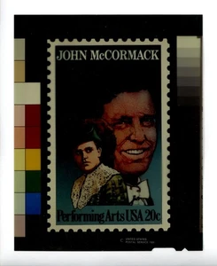 US Stamp FDC COLOR Publicity Photo Essay #2090 20c John McCormack Tenor 1984 - Picture 1 of 1