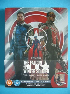 Falcon & The Winter Soldier: First Season 4K UHD & Blu-Ray Steelbook New Sealed - Image 1 of 3
