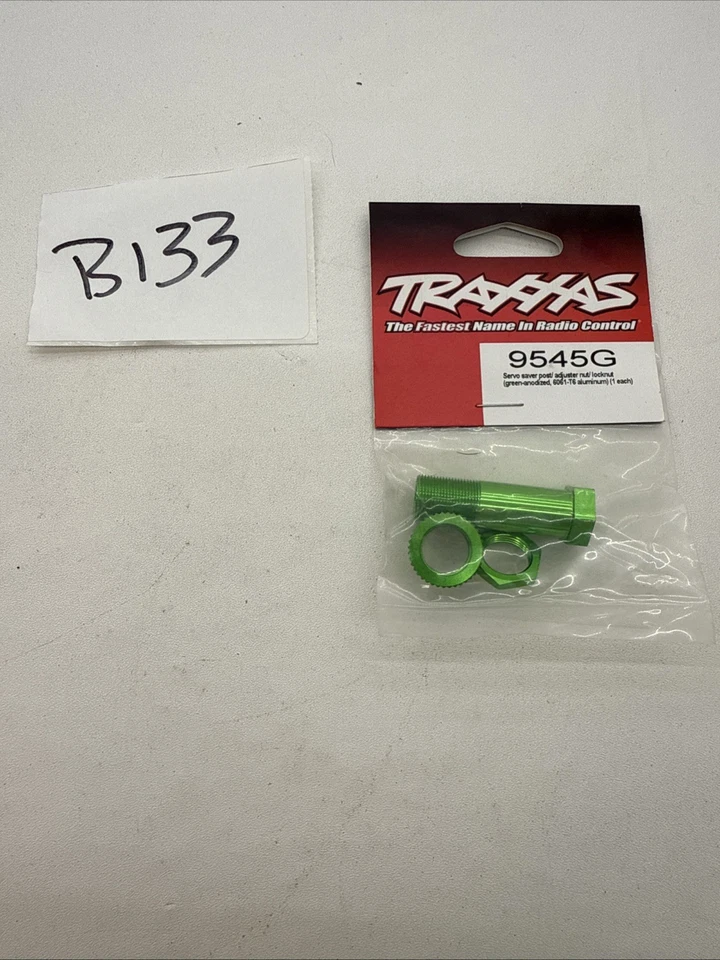 Traxxas 9545G Servo saver post/ adjuster nut/ locknut, Green, Sledge - Image 1 of 1