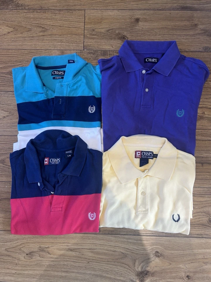 Chaps Men Polo Shirt Bundle- Size large - Image 1 of 4