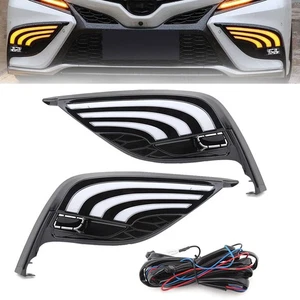 LED DRL Daytime Running Light Driving Lamp Signal For Toyota Camry SE XSE 21-24 - Picture 1 of 17