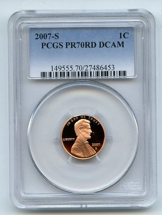 2007 S 1C Lincoln Cent PCGS PR70DCAM - Image 1 of 1