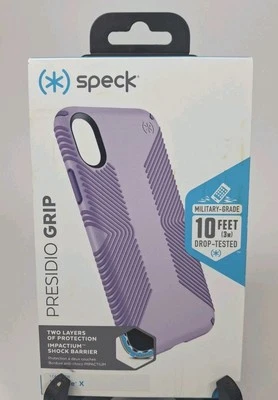 Speck Presidio Grip Case for iPhone X Lavender Military GRADE - Image 1 of 4
