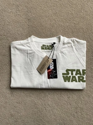 Re:covered Disney Star Wars White T-Shirt Mens Size Large Cotton BNWT RRP £35 - Image 1 of 4