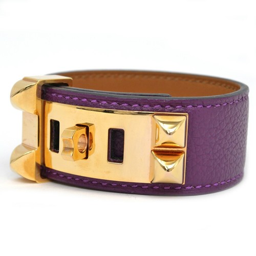 HERMÈS HERMES Collier de Chien 24 Bracciale Anemone Oro Evercolor Braccialetto Accessori