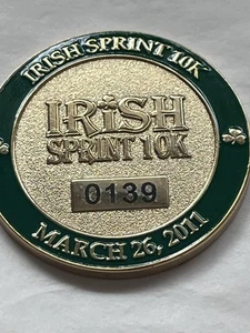 MCB Quantico Irish Sprint #0139 - 10k Finisher Challenge Coin - March 26, 2011 - Picture 1 of 10
