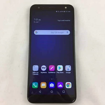 Smartphone LG K40 LM-X420 MetroPCS LECTOR DE HUELLAS DACTILARES BUENO Foto 1 de 2