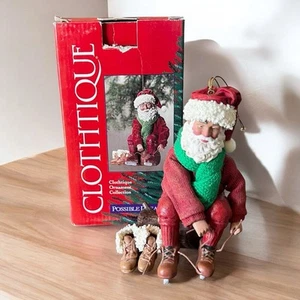 Clothtique Santa Possible Dreams Ice Capers Ornament - Picture 1 of 23