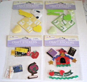 4 NEW PACKAGES OF MISS ELIZABETH'S HANDMADE CRAFT STICKERS CRAFTS SCRAPBOOKING - Picture 1 of 5