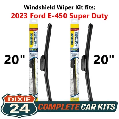 Rain-X Latitude 2-n-1 Wiper Kit fits: 2023 Ford E-450 Super Duty (20" & 20") - Image 1 of 4