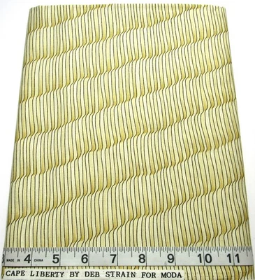 Cape Liberty Deb Strain BTY Moda Fabrics Cotton Horizontal Waving Stripe - Image 1 of 2