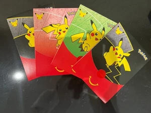 x4 McDonalds 2021 Pokemon Happy Meal Booster Packs UK Edition, Sealed - Picture 1 of 2