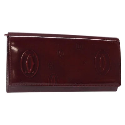 Cartier Happy Birthday Long Wallet Patent Leather Burgundy Patent_Leather - Image 1 of 4