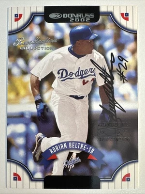 Donruss Recollection Collection 2004 Adrian Beltré 2002 Donruss automático #/5 #59 Foto 1 de 2