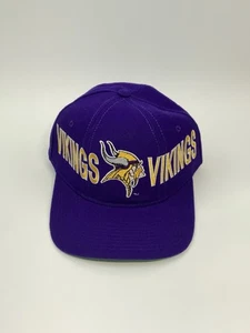 Sombrero Snapback Vintage Minnesota Vikings Starter “The Natural” 100% Lana Púrpura - Imagen 1 de 7