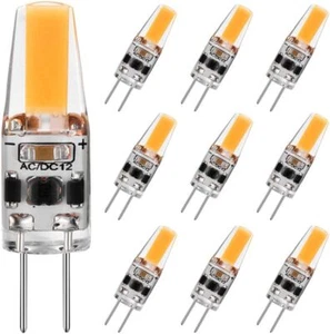 10x G4 LED COB 5W Lampen Stiftsockel Leuchtmittel Warmweiß Dimmbar AC / DC 12V - Bild 1 von 12
