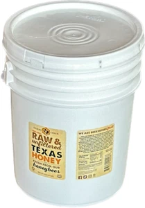 5 Gallon (60lb) Raw, Unfiltered Texas Honey from Desert Creek. Gluten Free - Picture 1 of 4