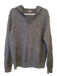 Michael Kors Mens Sweater Hoodie Sz XL BLue/Gray Pre-owned - Picture 1 of 7