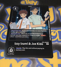 BLACK  Izzy Izumi & Joe Kido BT6-090 Digimon TCG Double Diamond English SHINY