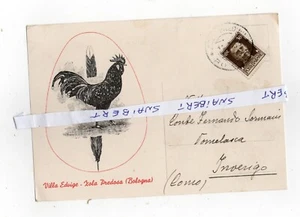 ZOLA PREDOSA POSTKARTE VILLA EDVIGE VG 1933 HANDSIGNIERT LORENZO GARAGNANI - Bild 1 von 2