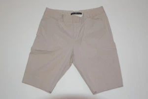Pantalón corto GAP caqui beige a rayas para mujer mezcla de algodón frente plano talla 4 - Imagen 1 de 4