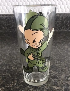1973 Warner Bros Elmer Fudd Collectible Pepsi Glass 6 1/4" Tall - Picture 1 of 8