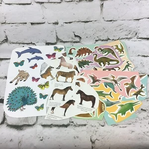 Scrapbooking Stickers Large Mixed Lot Dinosaurs Horses Animals Clip-Art Crafts - Picture 1 of 7