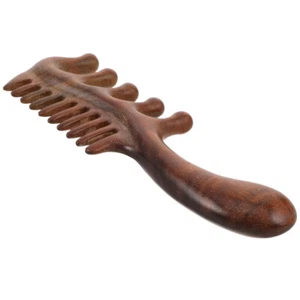 Sandelholz-Massage Kamm Mit Doppeltem Verwendungszweck Kopfhautmassagegerät - Bild 1 von 12