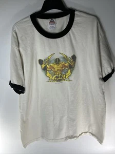 Vintage WWE 2004 Rey Mysterio 619 White Ringer Tee Shirt 2XL WWF RARE - Picture 1 of 11