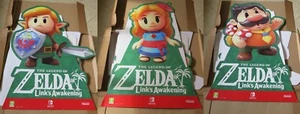 The Legend of Zelda Link's Awakening 3 Stand Standee Merchandise Nintendo Switch - Picture 1 of 12