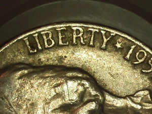 1957 Jefferson Nickel, DDO, off-center, Overstruck, Die gouge, GEM! Rare 5c - Picture 1 of 7