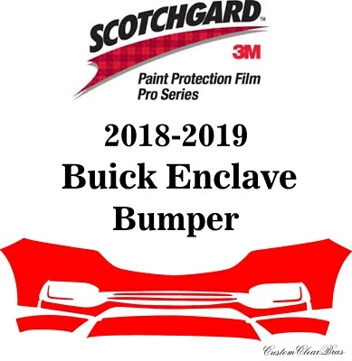 Película de protección de pintura 3M Scotchgard serie Pro transparente 2018 2019 Buick Enclave Foto 1 de 3