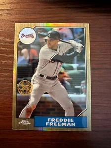 2022 Topps Chrome Freddie Freeman 1987 35th Anniversary 87BC-11 - Picture 1 of 1