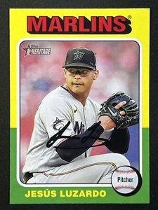 JESÚS LUZARDO 2024 Topps Heritage #448 Miami Marlins - Picture 1 of 2
