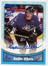 1999-00 Bowman Topps CHL Radim Vrbata Auto Autograph Avalanche
