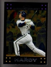 2007 Topps Chrome Milwaukee Brewers Baseball Card #213 J.J. Hardy