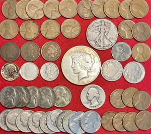 HUGE US COIN COLLECTION BULLION LOT Vintage Gold SILVER DOLLAR 3/4 LB 100 Coins! - Picture 1 of 4