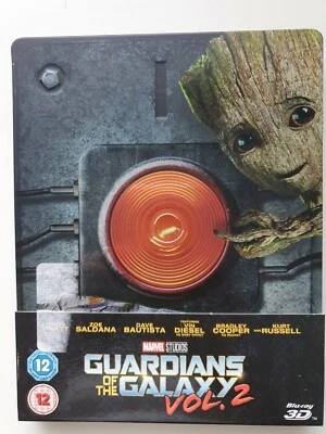 Guardians of the Galaxy Vol. 2 Blu-ray + 3D 2017 2-disc set STEELBOOK LIKE NEW - Image 1 of 4