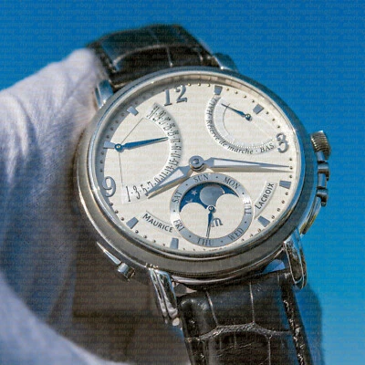 Relógio Maurice Lacroix Masterpiece Moon Phase duplo retrógrado MP7078-SS001-120 - Imagem 1 de 4