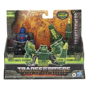 Figura de acción Transformers Rise of the Beasts Optimus Primal y Skullcruncher NUEVA - Imagen 1 de 3