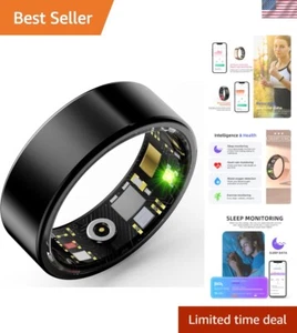 Comprehensive Health Monitoring Smart Ring: Calories, Heart Rate, Sleep - Black - Picture 1 of 10