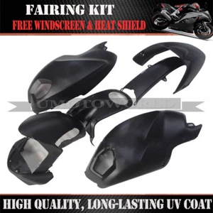 Matte Black Fairing Kit For DUCATI 696 796 1100 2009-2014 ABS Injection Bodywork - Foto 1 di 8