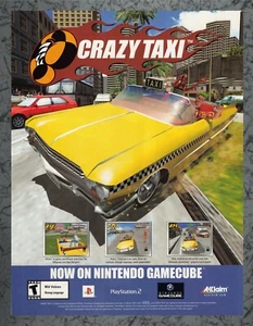 Crazy Taxi Nintendo GameCube - Print Ad Original Art 7.75x10.50 - Picture 1 of 1