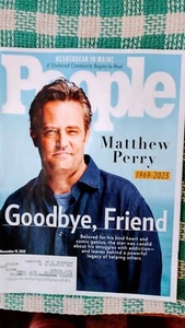 MATTHEW PERRY 1969-2023 People Magazine Nov 13, 2023 FRIENDS Goodbye, Friend - Picture 1 of 24