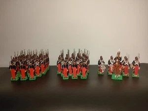 Ensemble 75 Soldats papier 90mm Fusiliers infanterie de ligne - Imagen 1 de 7